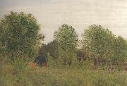 George Price Boyce.RWS Black Poplars at Pangbourne (mk46) USA oil painting artist